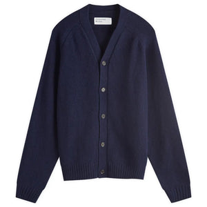 Universal Works David Cardigan Eco Wool Navy