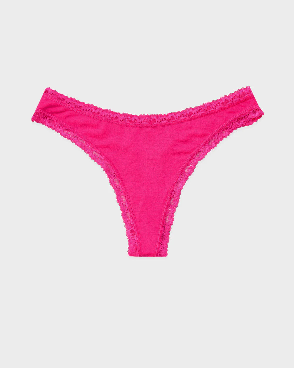 Stripe & Stare Thong Single Raspberry