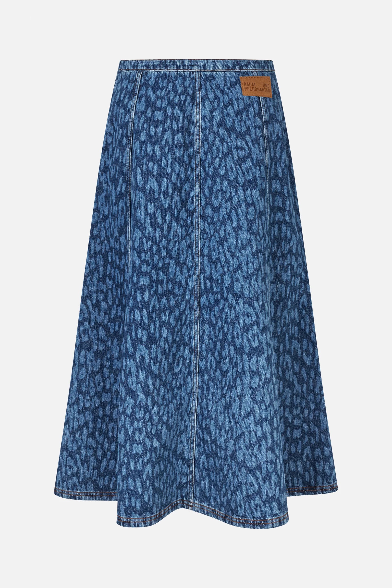 Baum und Pferdgarten Saar Skirt Leopard Vintage Blue