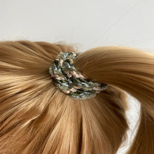 Kknekki  Mix Green Beige Glitter Hair Tie