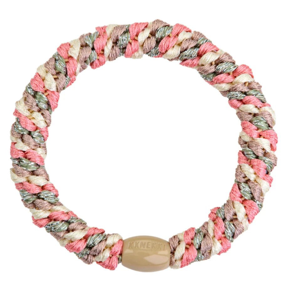 Kknekki Mix Faded Rose-Dusty Green Hair Tie