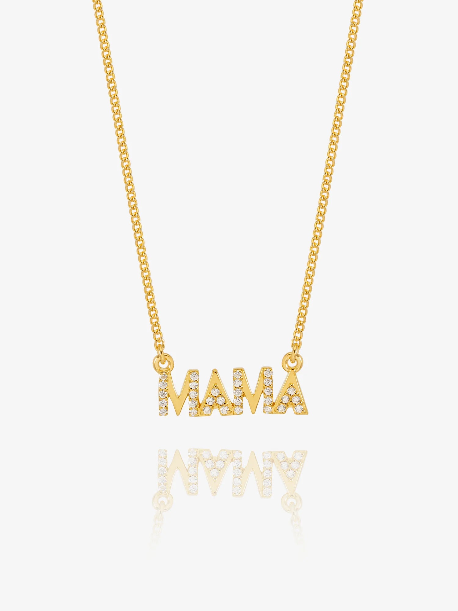 Rachel Jackson Mama Gemstone Necklace Gold