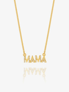 Rachel Jackson Mama Gemstone Necklace Gold