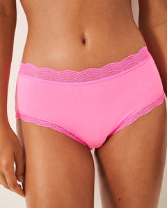 Stripe & Stare High Rise Knicker Single Hot Pink