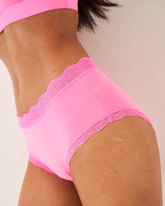 Stripe & Stare High Rise Knicker Single Hot Pink