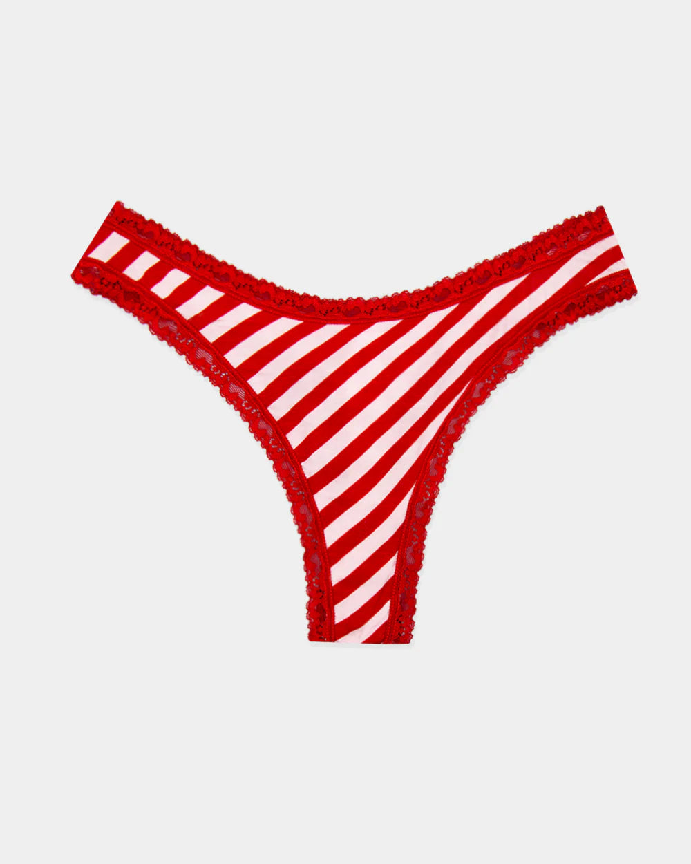 Stripe & Stare Thong Single Candycane Stripe