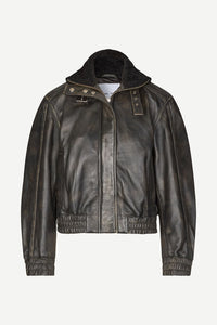 Samsoe Samsoe Sameadow bomber washed black olive