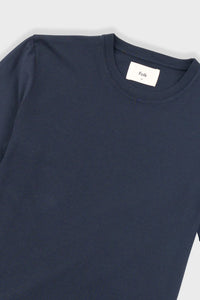 Folk Contrast sleeve Tee Charcoal