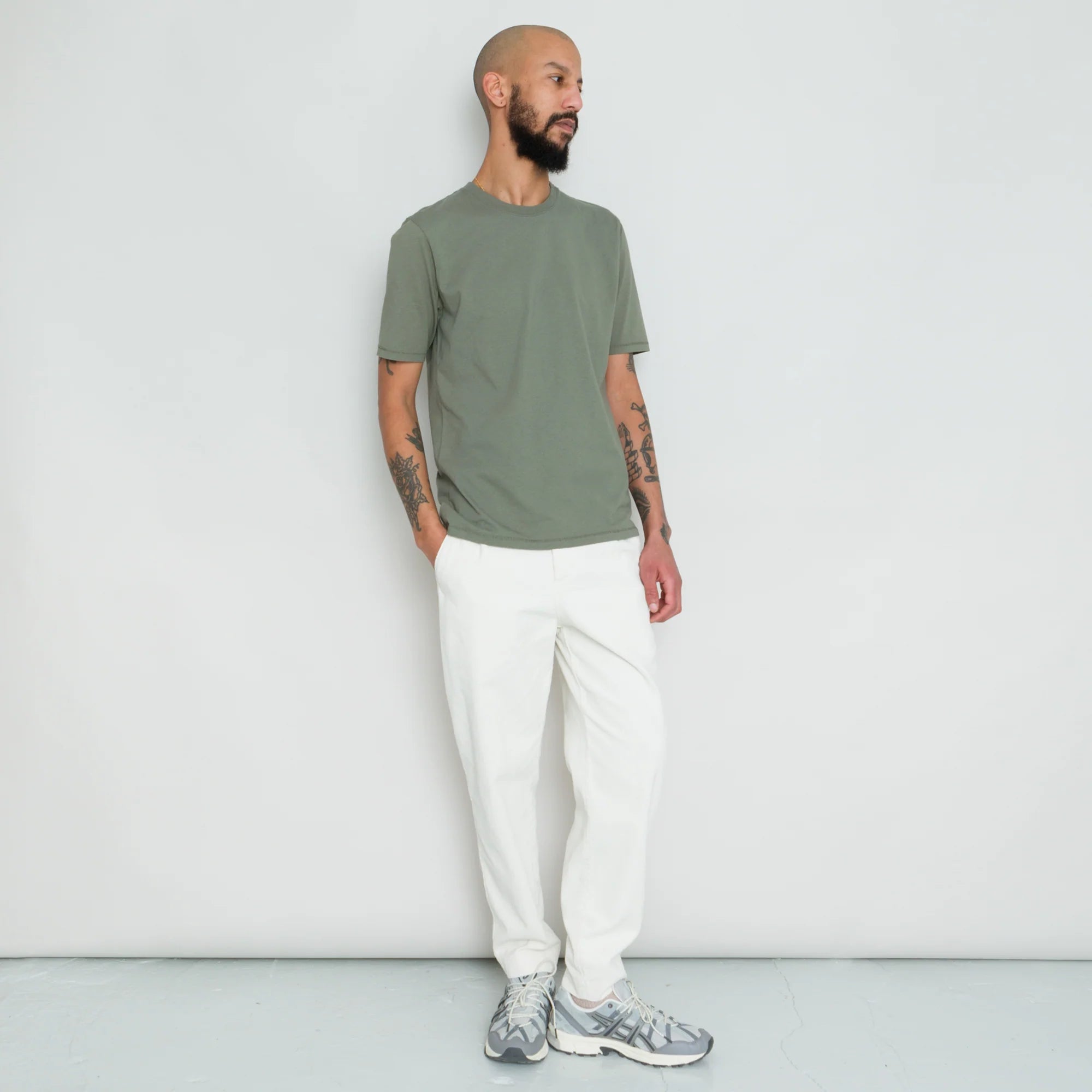 Folk Contrast Sleeve Tee