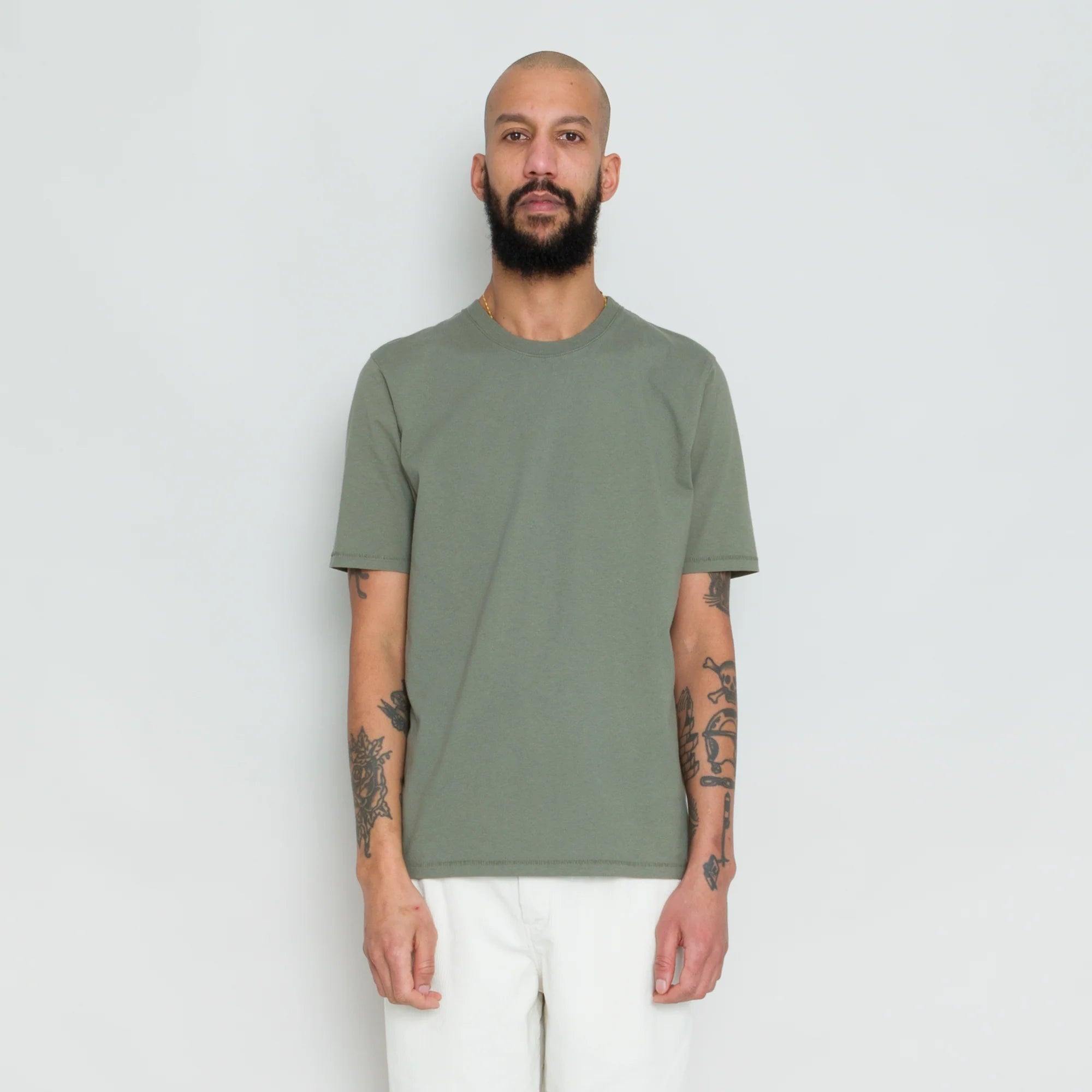 Folk Contrast Sleeve Tee