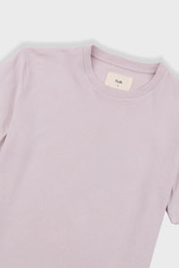 Folk Contrast Sleeve T Shirt Sakura Pink