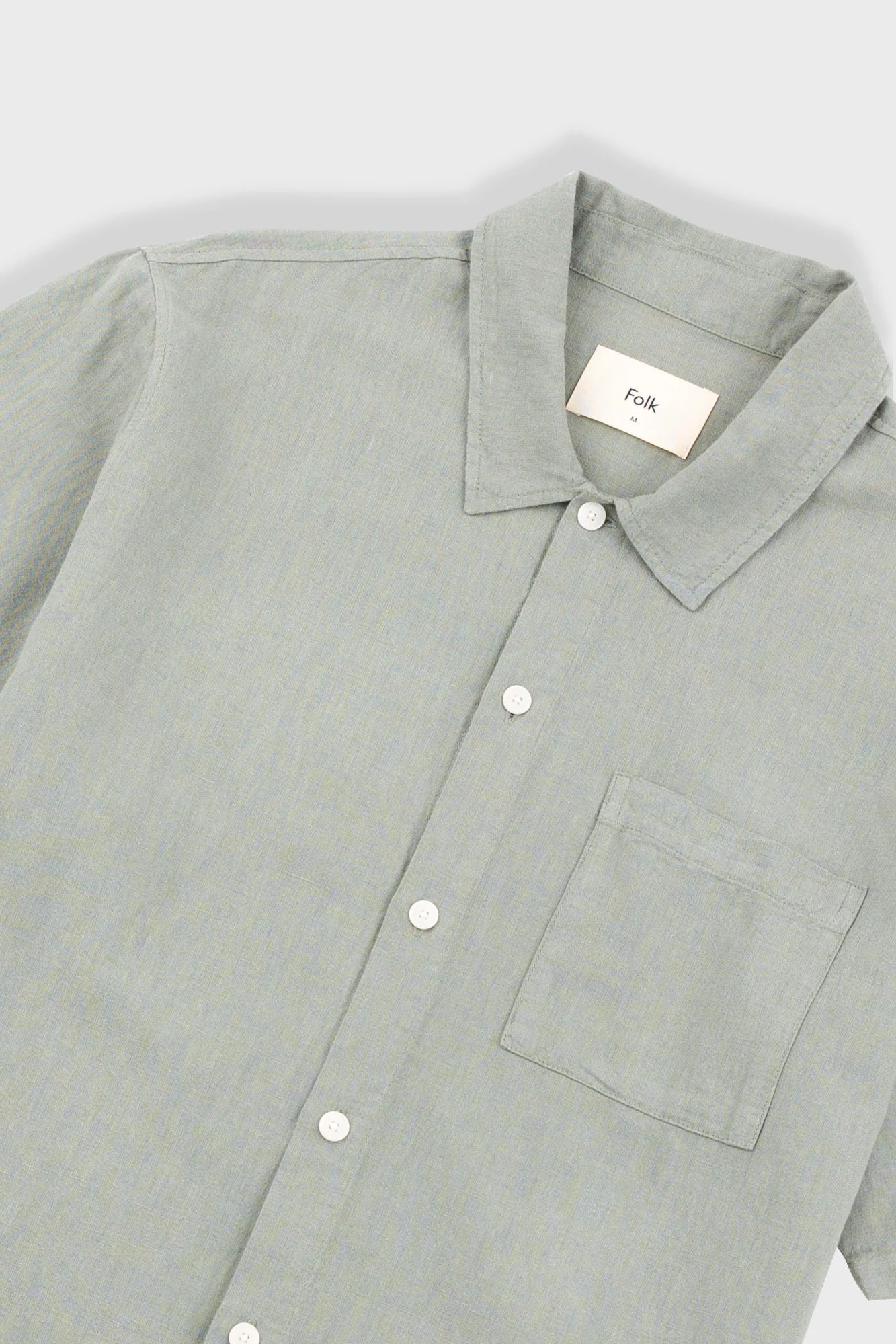 Folk Gabe Shirt Light Sage