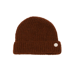 Folk Mohair Rib Beanie Rust