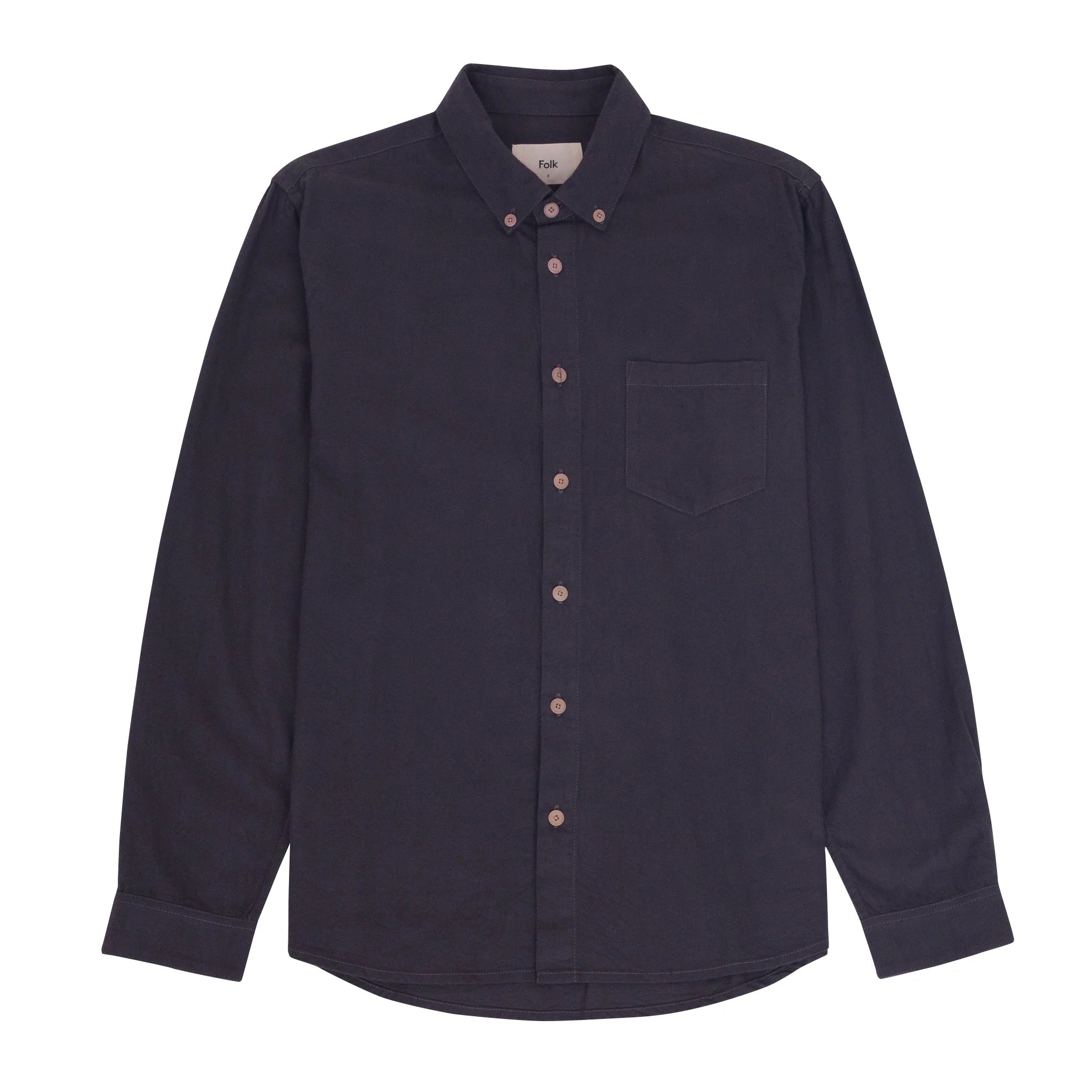 Folk Relaxed Fit Shirt Slate Flannel