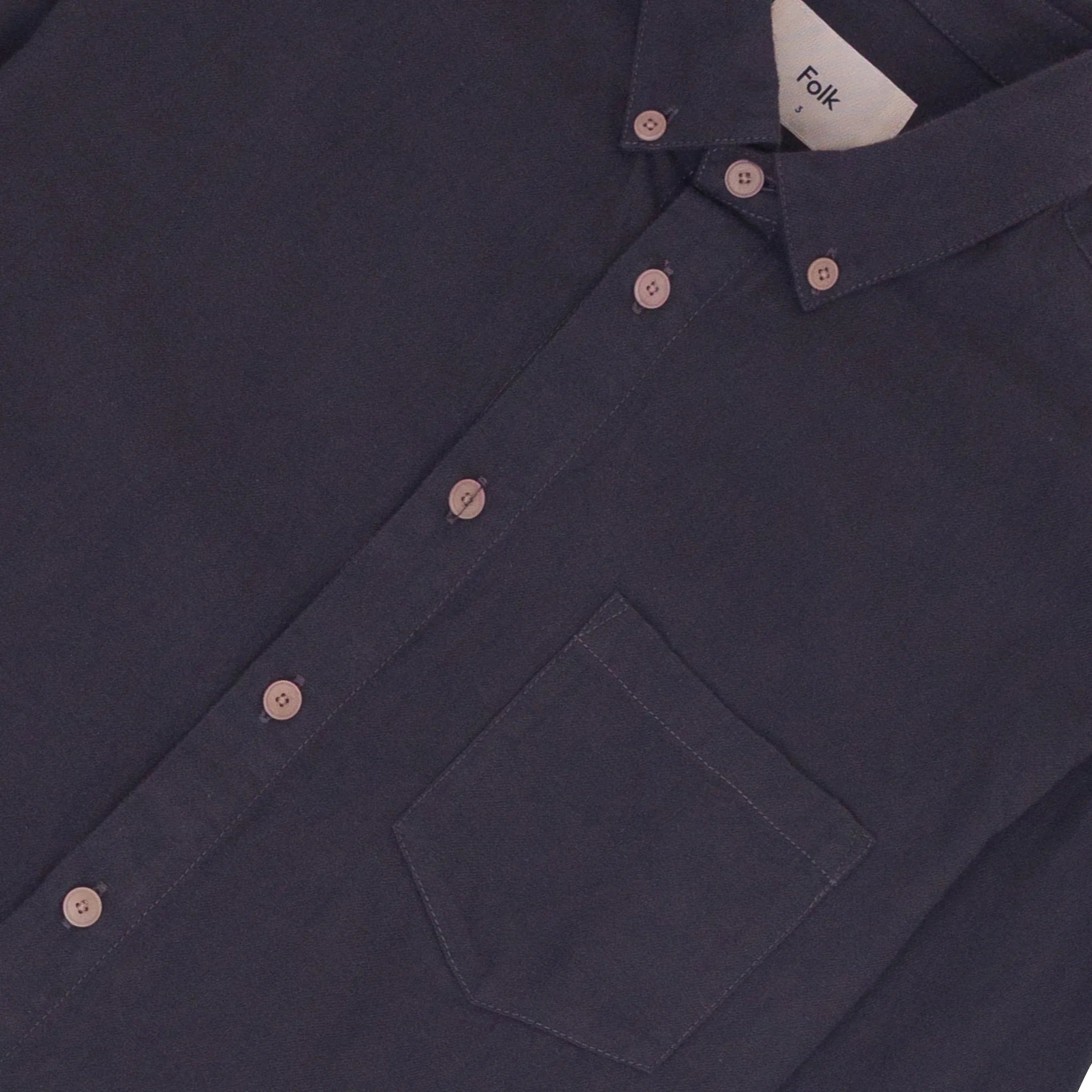 Folk Relaxed Fit Shirt Slate Flannel