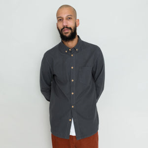 Folk Relaxed Fit Shirt Slate Flannel