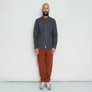 Folk Relaxed Fit Shirt Slate Flannel