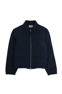 Folk Waded Bomber- Navy Ripstop Nylon