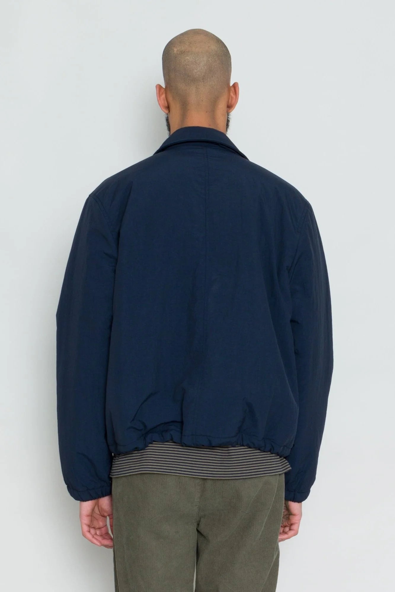 Folk Waded Bomber- Navy Ripstop Nylon