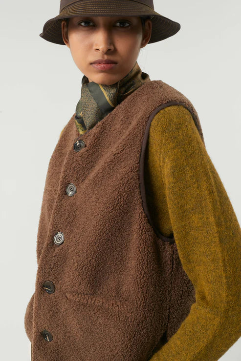 Soeur Fusil Waistcoat Brown