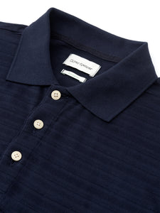 Oliver Spencer Glendale Polo Shirt Dornie Navy