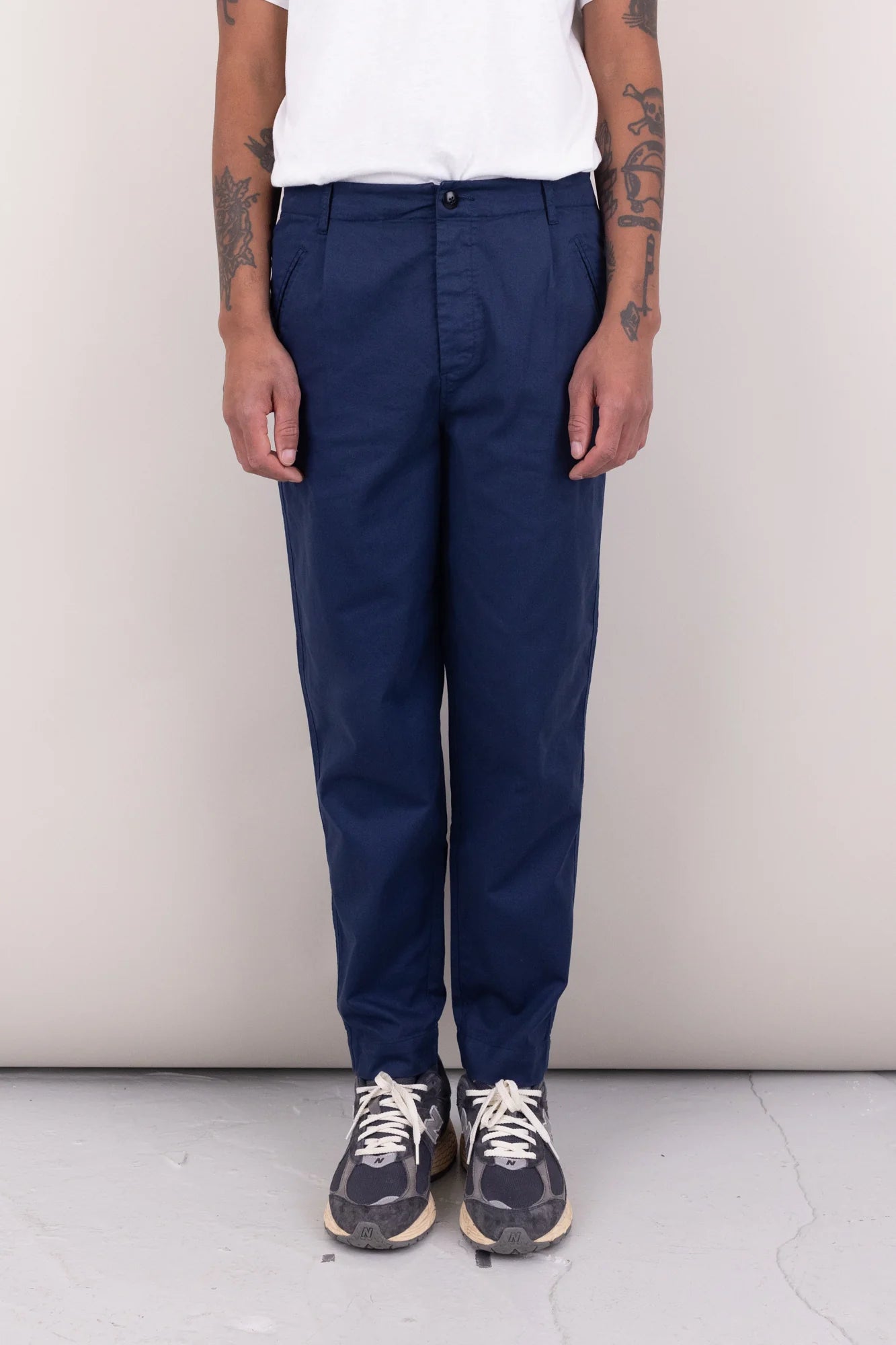 Folk Assembly Pant Navy Twill