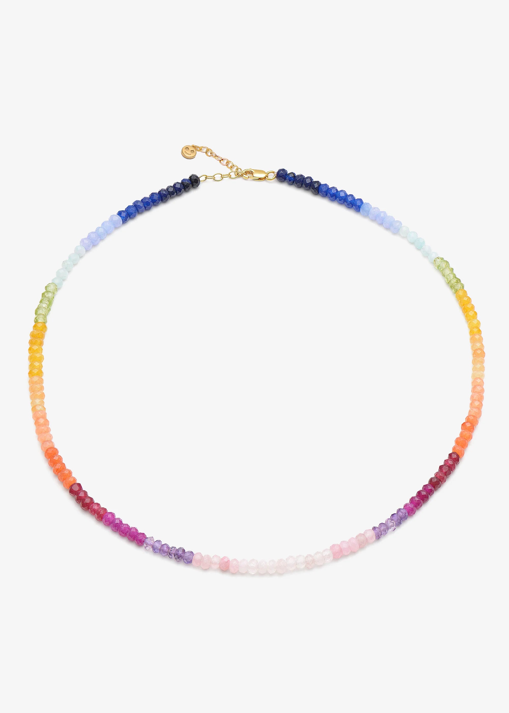 Rachel Jackson Rainbow Happy Face Gemstone Necklace