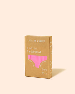 Stripe & Stare High Rise Knicker Single Hot Pink