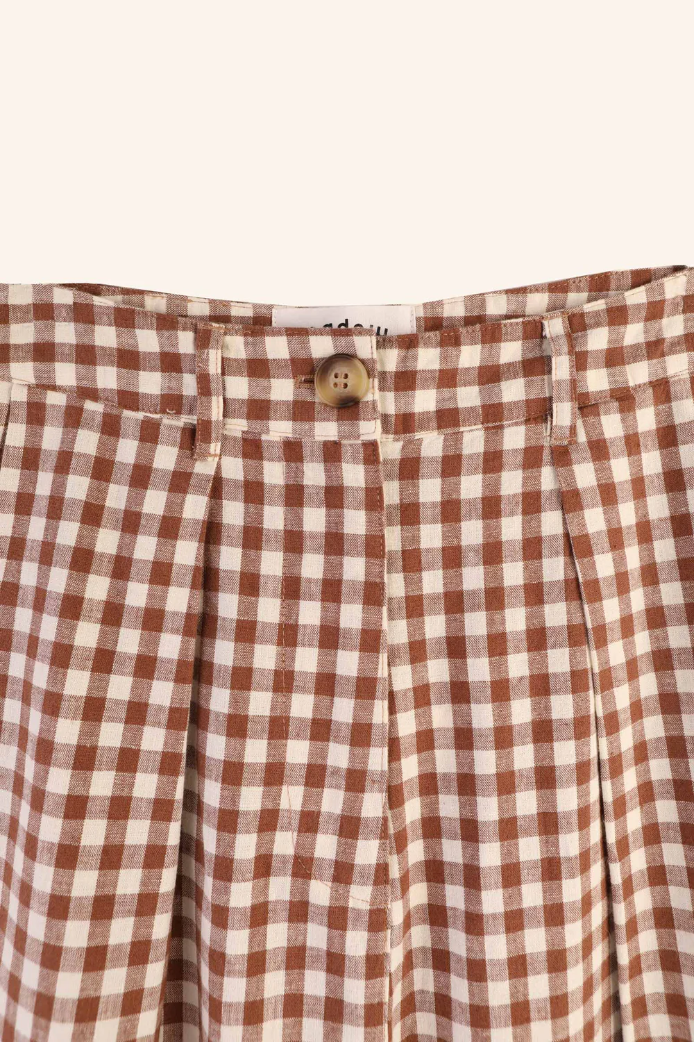 Meadows Sanne Trousers Brown Gingham