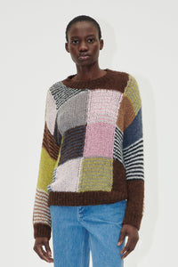 Stine Goya Long Sleeved Jumper - Multi Checks