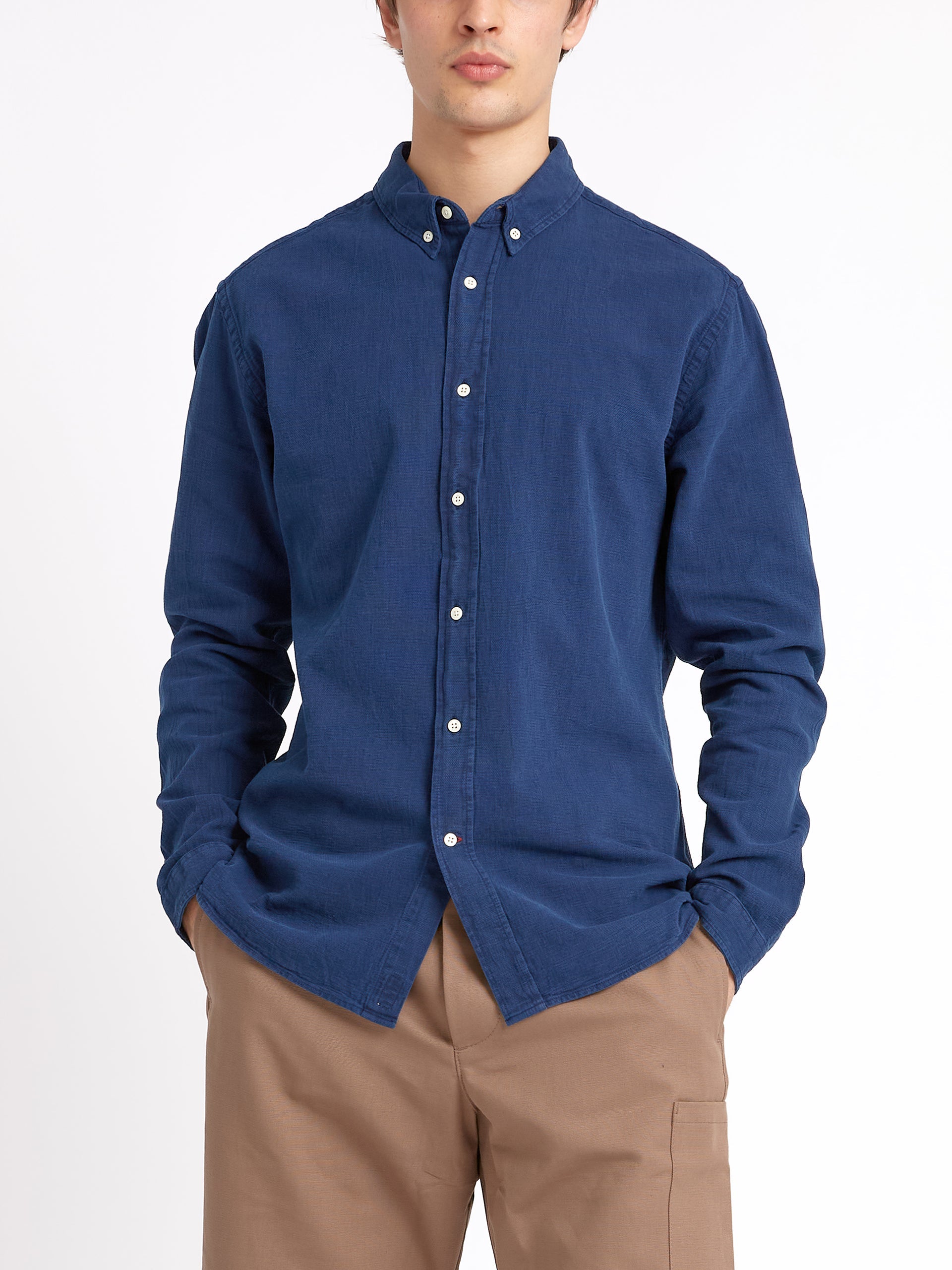 Oliver Spencer Brook Shirt Kildale Indigo Rinse