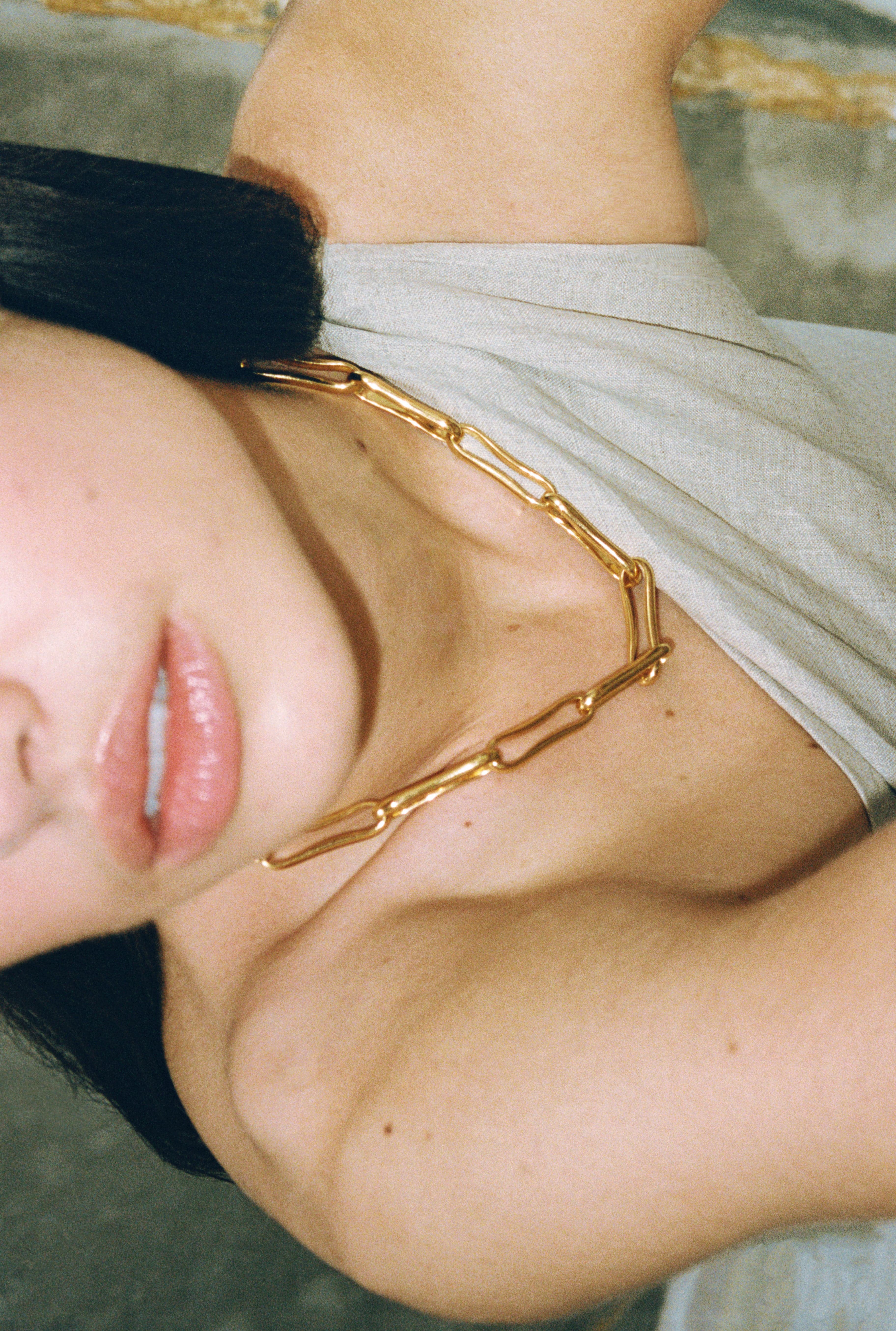 Shyla Chunky Link Necklace Gold