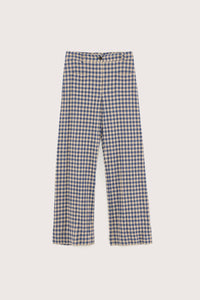 Bellerose Vivia Wide Trousers Check Blue