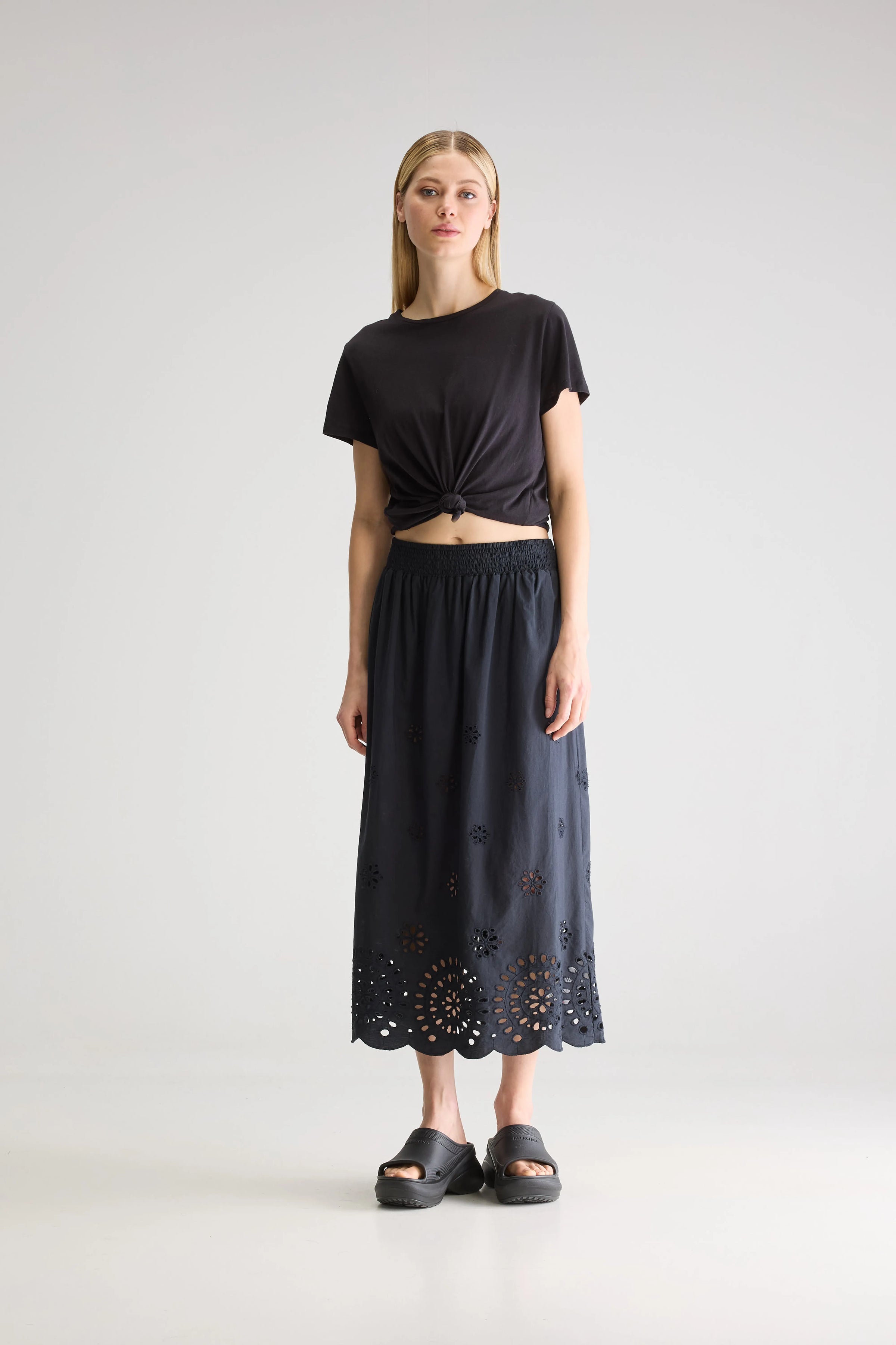 Bellerose Dorine Midi Skirt Black Beauty