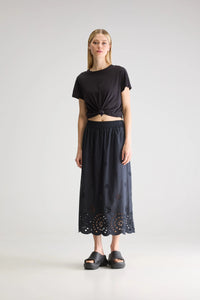 Bellerose Dorine Midi Skirt Black Beauty