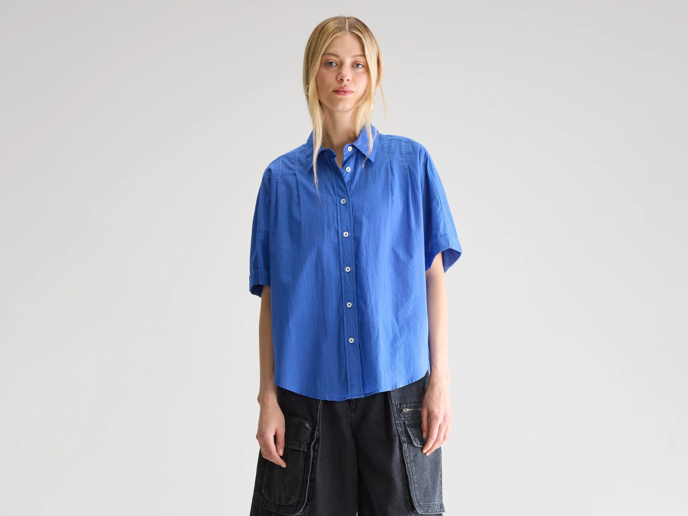 Bellerose Kerala Short Sleeve Shirt Iris Bloom