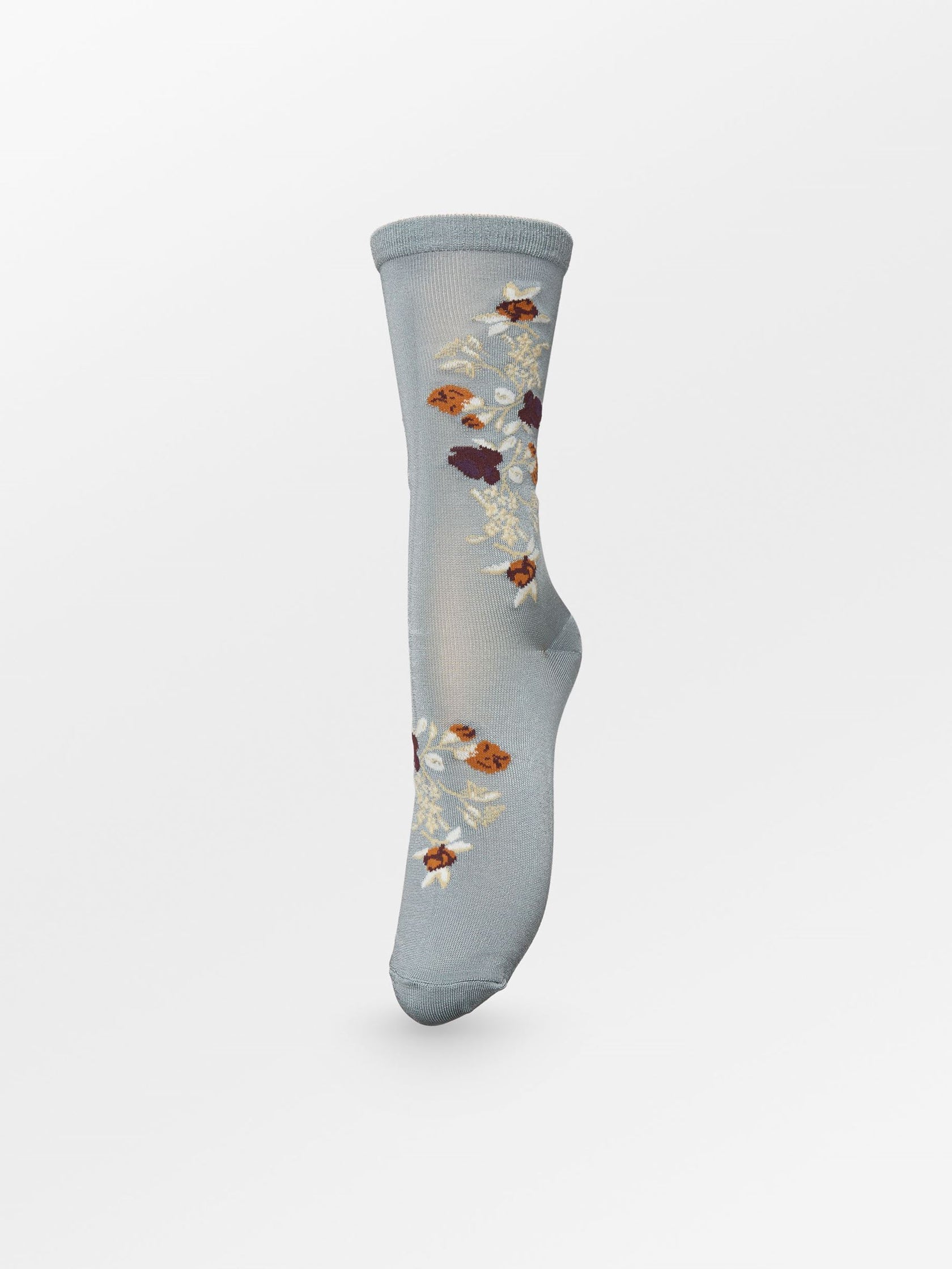 Beck Sőndergaard Fleuriora Visca Sock Silver Blue