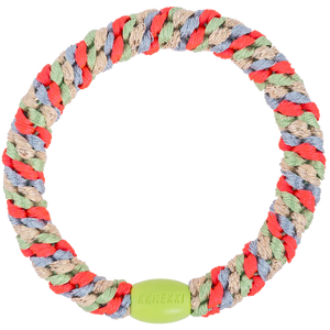 Kknekki Mix grass green pink neon Hair Tie