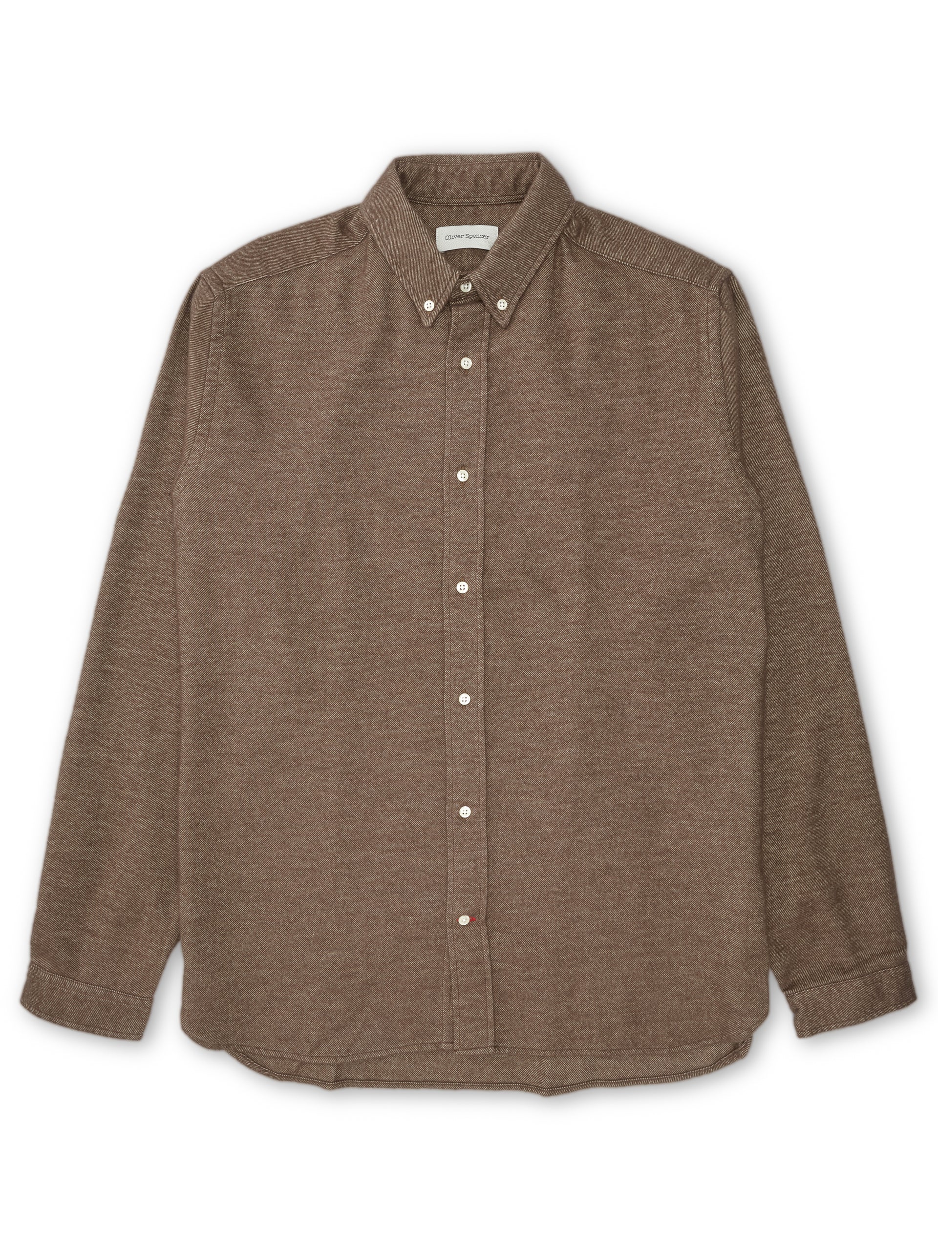 Oliver Spencer Brook Shirt Holloway Brown