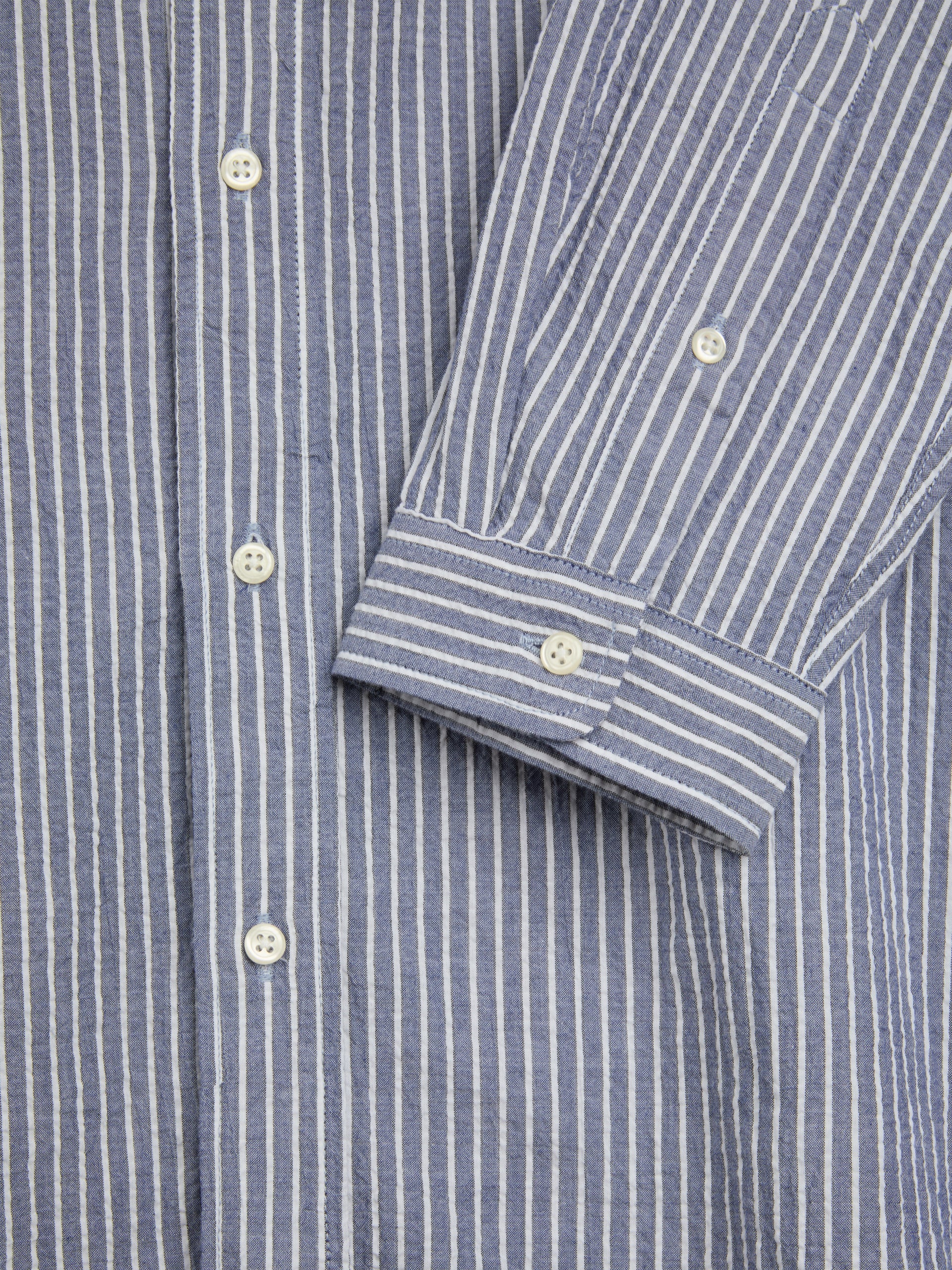 Oliver Spencer Brook Shirt Finch Blue/White