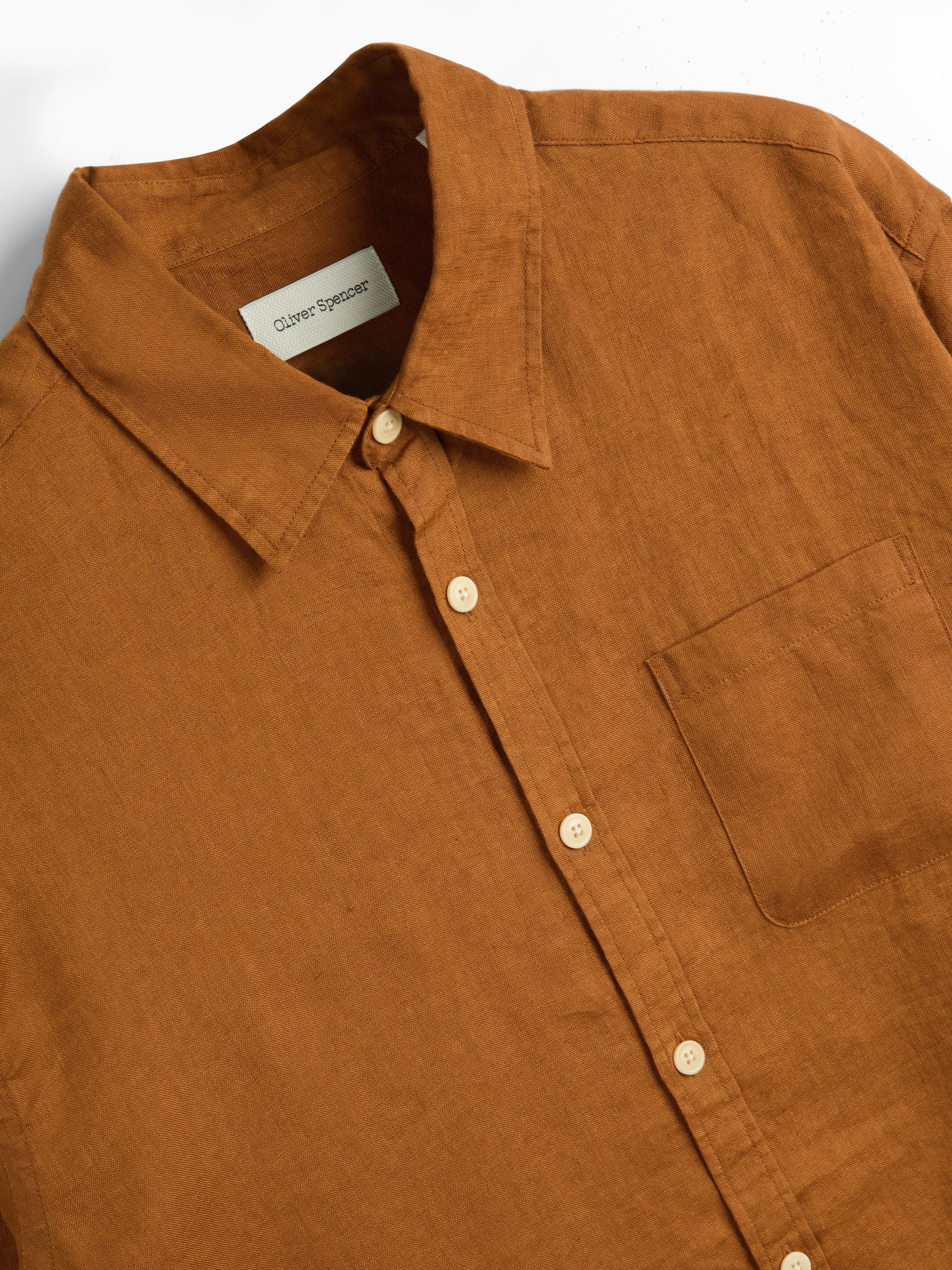 Oliver Spencer New York Special Shirt Bridford Orange