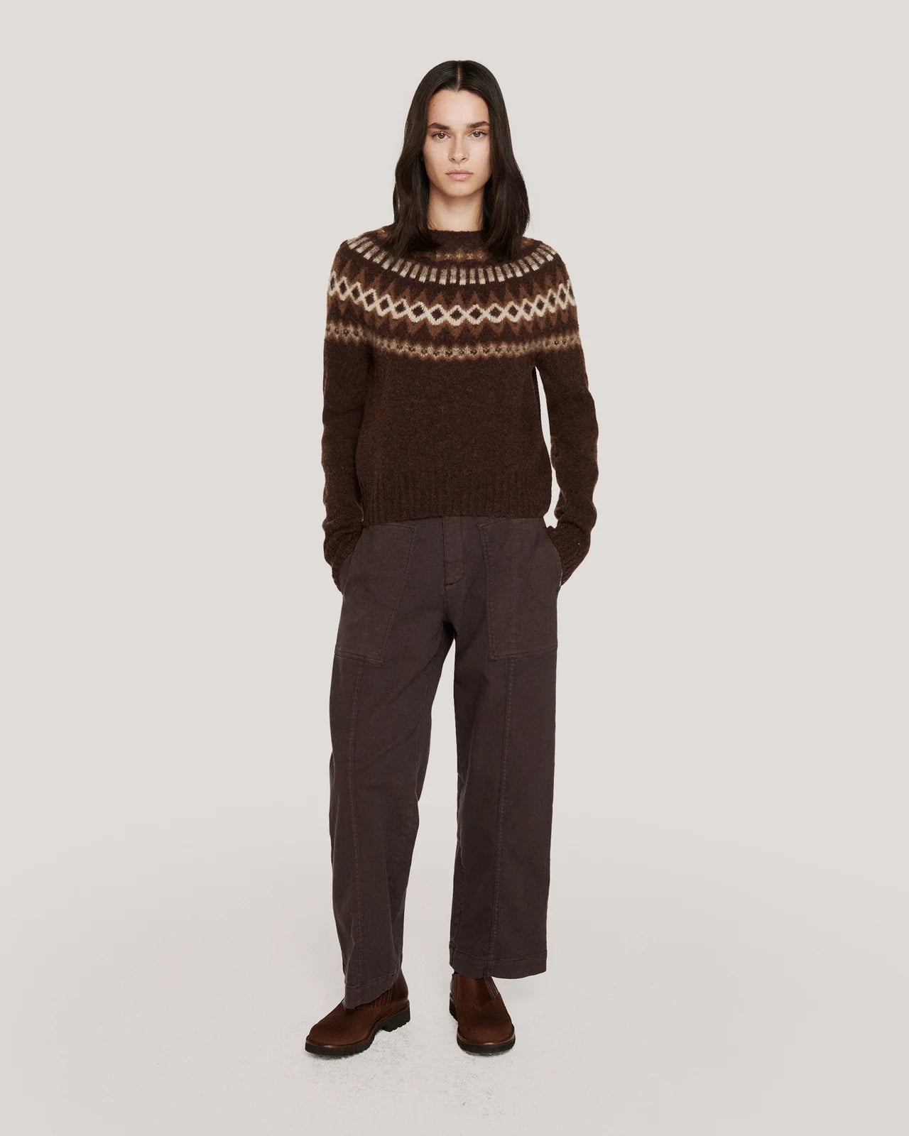 YMC Peggy Trouser Brown