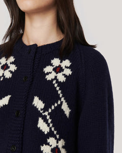 YMC Atomic Flower Cardigan