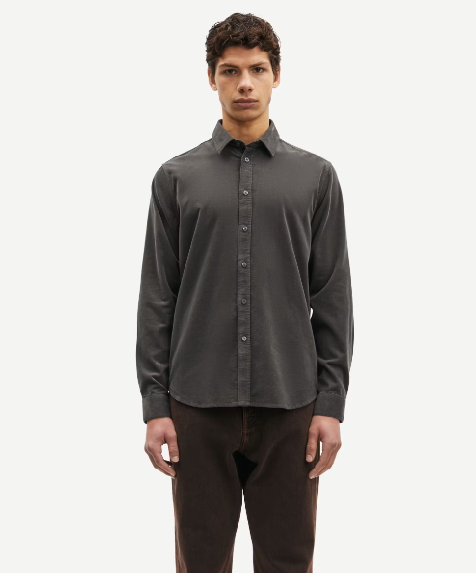 Samsoe Samsoe Saliam NX shirt Volcanic Ash