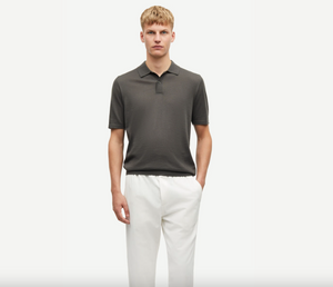 Samsoe Samsoe Sarowan knit polo Beluga