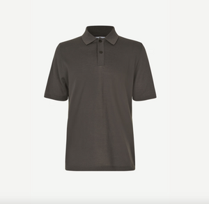 Samsoe Samsoe Sarowan knit polo Beluga