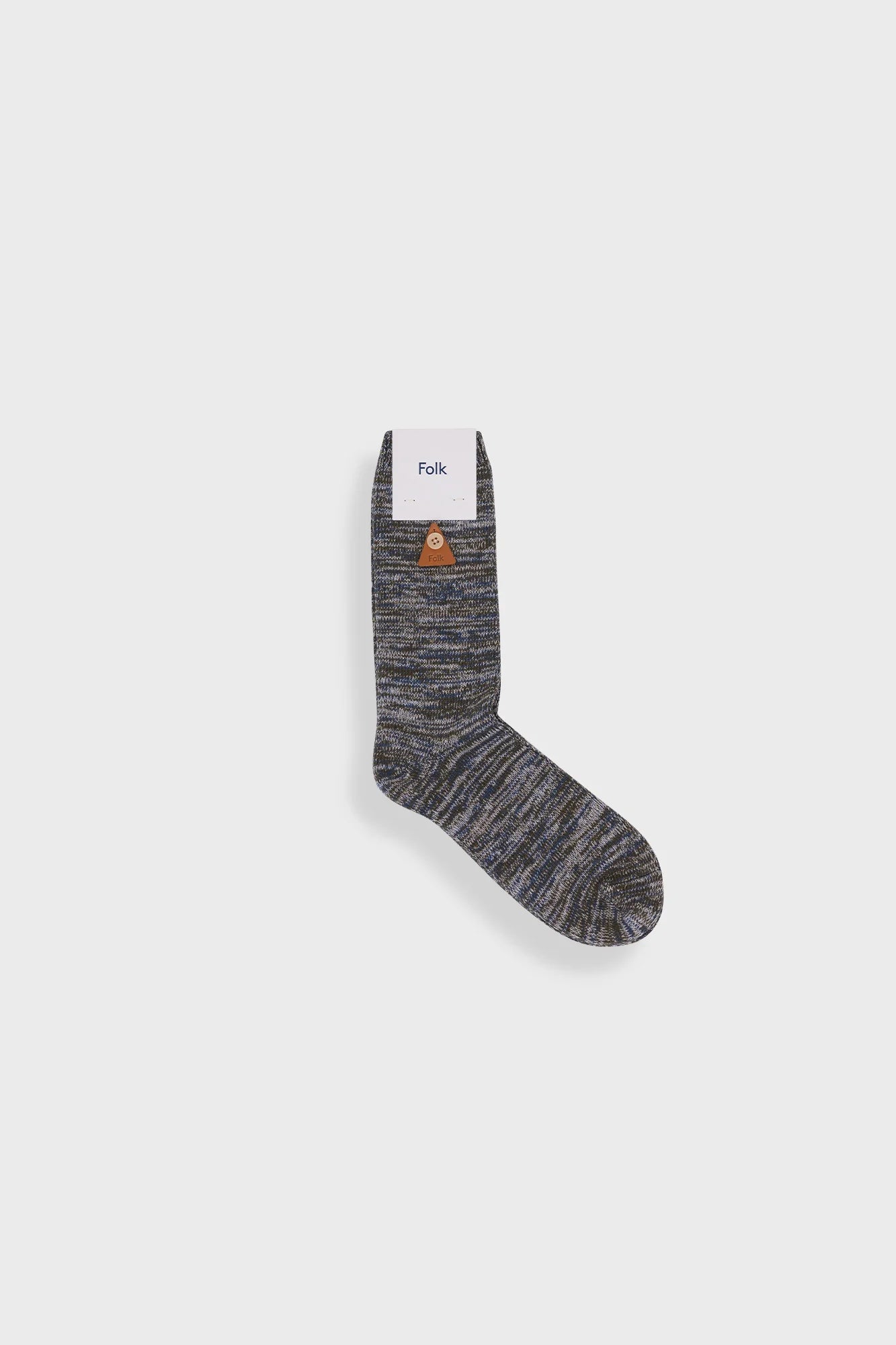 Folk Melange Socks Dark Sage Mix