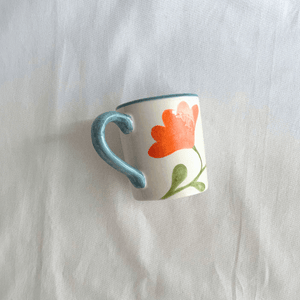 Rose Balimba Colourful Light Blue Flower Mug