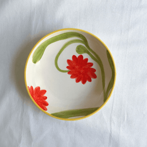 Rose Balimba Hand-painted Flower Pasta Bowl